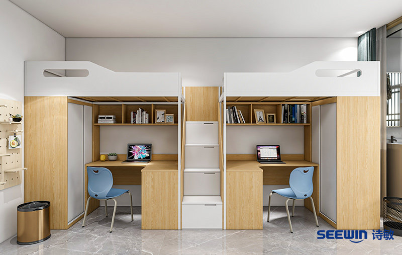 學(xué)校宿舍-提亞上床下桌方案